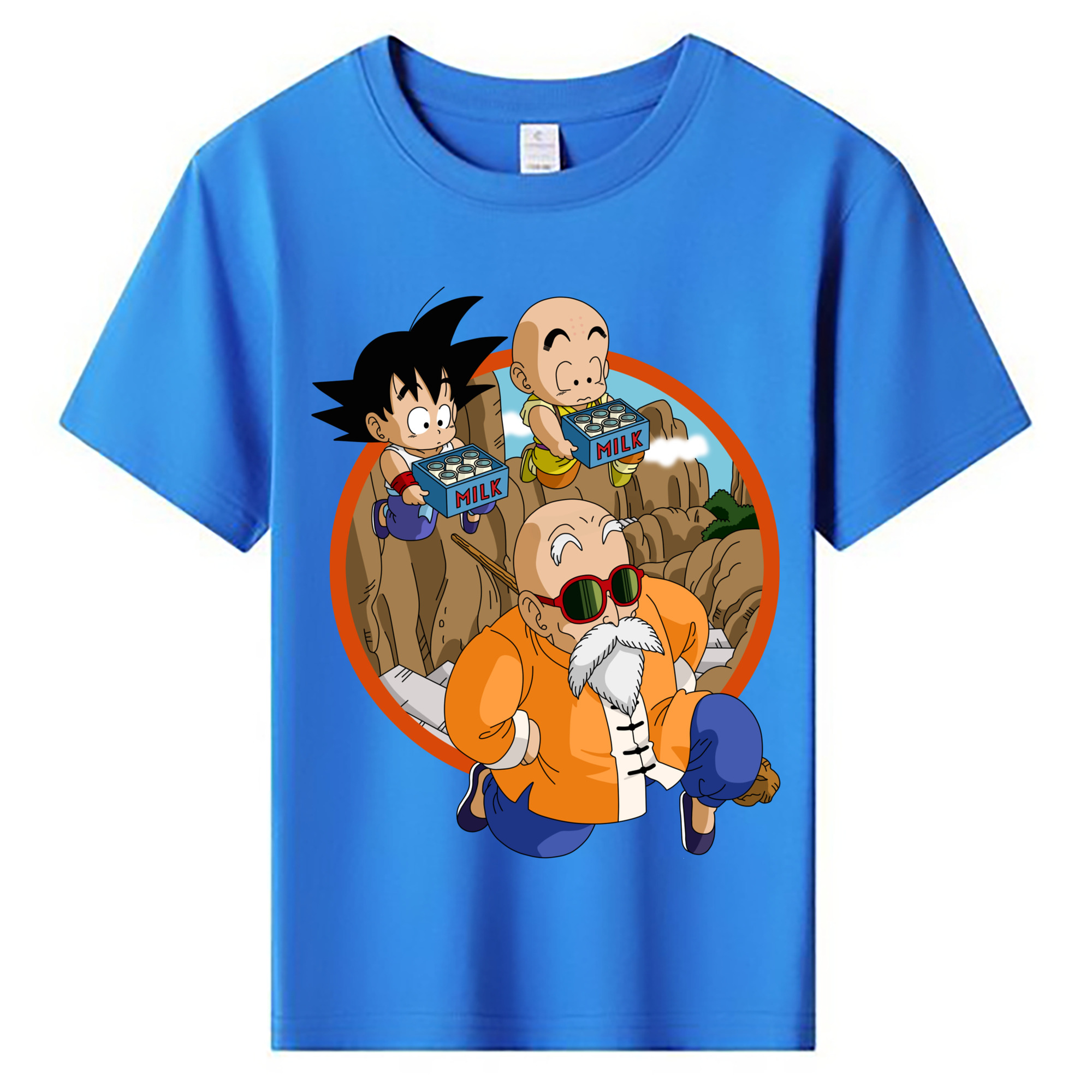 （画像用） ドラゴンボール 亀仙人（かめせんにん） DRAGON BALL Master Roshi Kame Sennin 綿100％キッズTシャツ（フロントプリント）